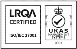 LRQA Certified ISO/IEC 27001 UKAS management System